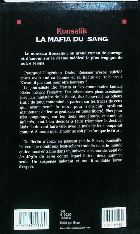 La mafia du sang : livres pas cher d'occasion, de seconde main de l'association Lire et Créer