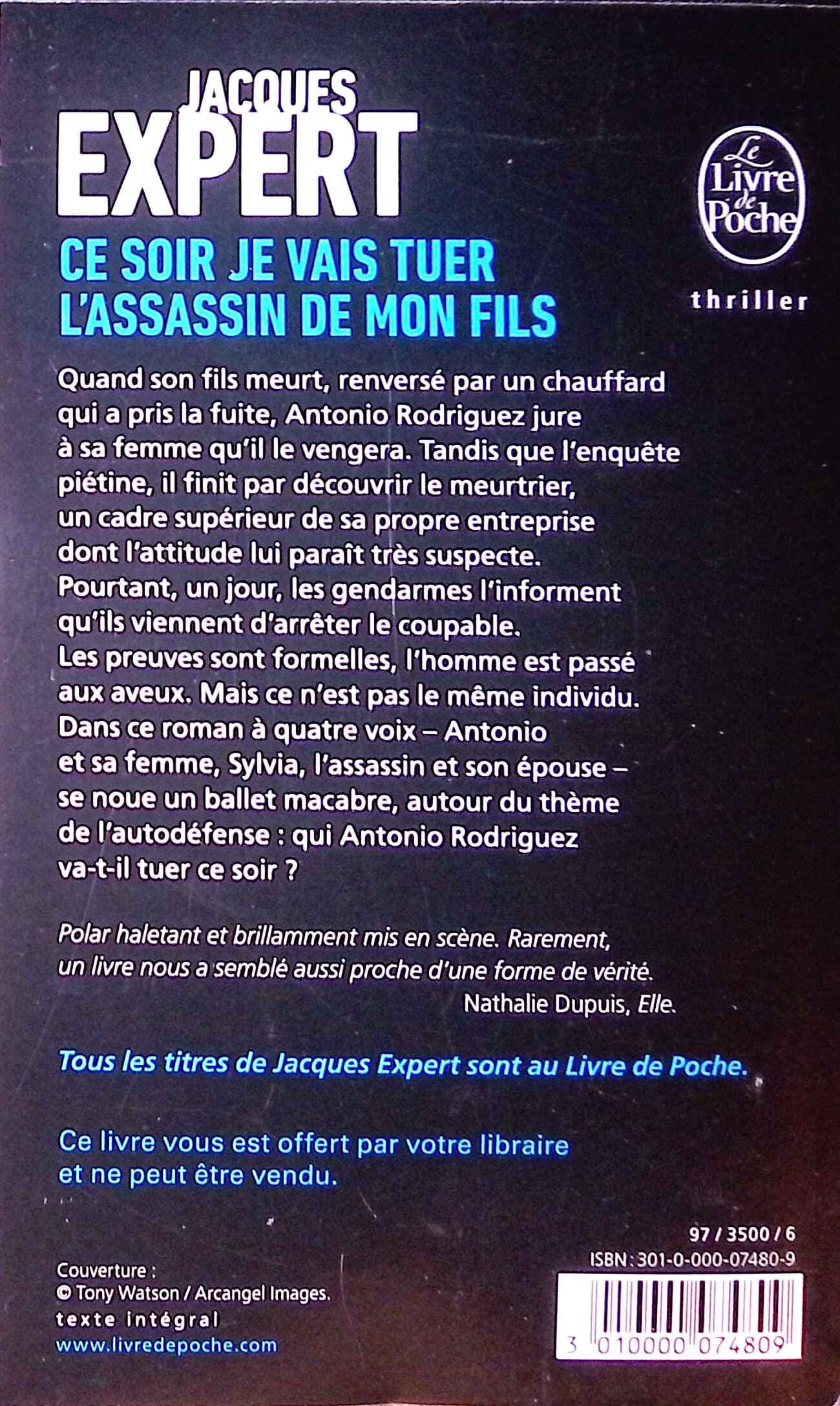 Ce soir je vais tuer l'assassin de mon fils : livres pas cher d'occasion, de seconde main de l'association Lire et Créer
