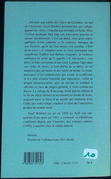 Le serf : livres pas cher d'occasion, de seconde main de l'association Lire et Créer