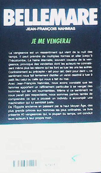 Je me vengerai : livres pas cher d'occasion, de seconde main de l'association Lire et Créer