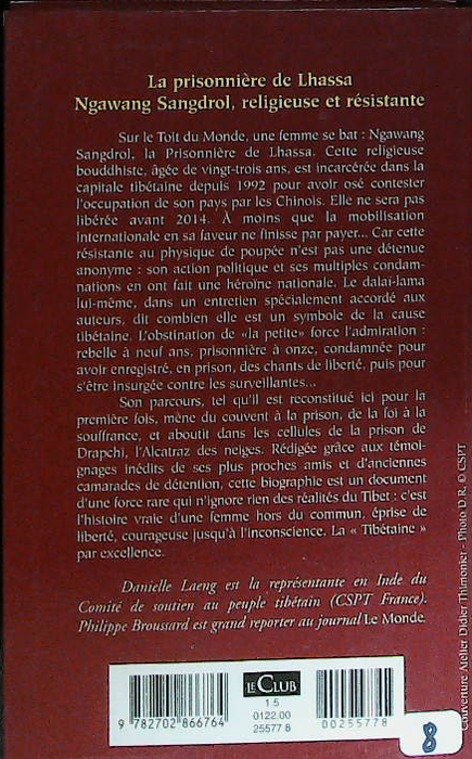 La prisionnère de Lhassa : livres pas cher d'occasion, de seconde main de l'association Lire et Créer