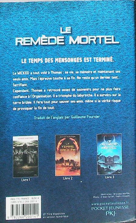 Le remède mortel/ L'épreuve - TOME 3 : livres pas cher d'occasion, de seconde main de l'association Lire et Créer