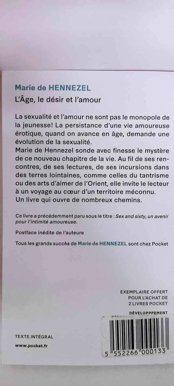 L'âge, le désir & l'amour : livres pas cher d'occasion, de seconde main de l'association Lire et Créer