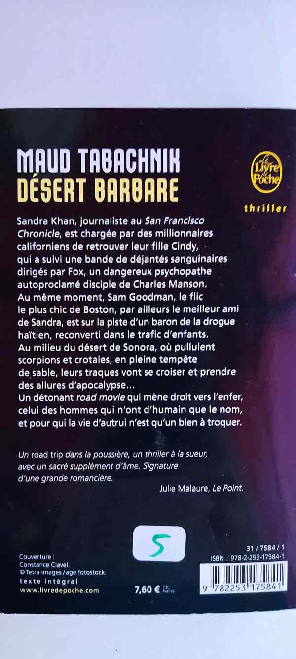 Désert barbare : livres pas cher d'occasion, de seconde main de l'association Lire et Créer