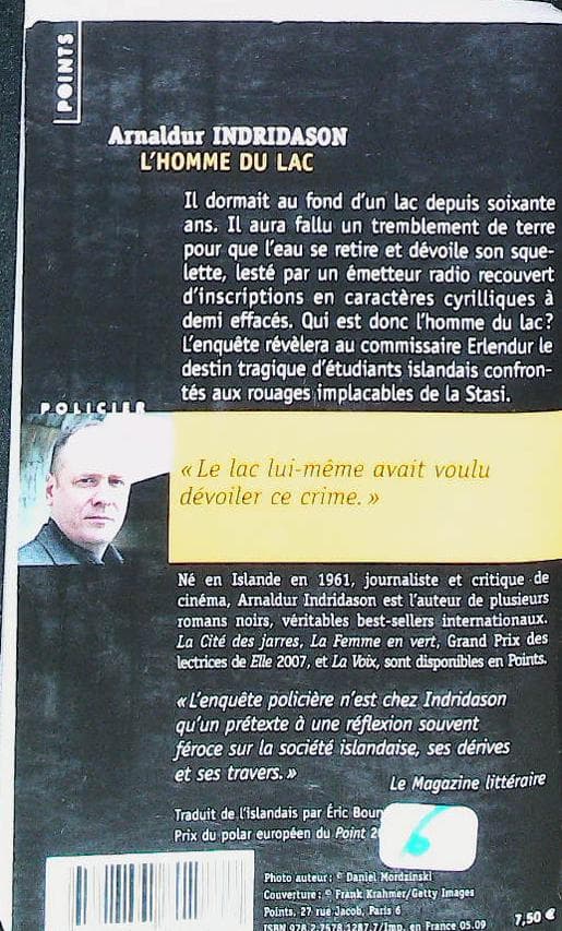 L'homme du lac: une enquête du commissaire Erlendur SVEINSSON : livres pas cher d'occasion, de seconde main de l'association Lire et Créer