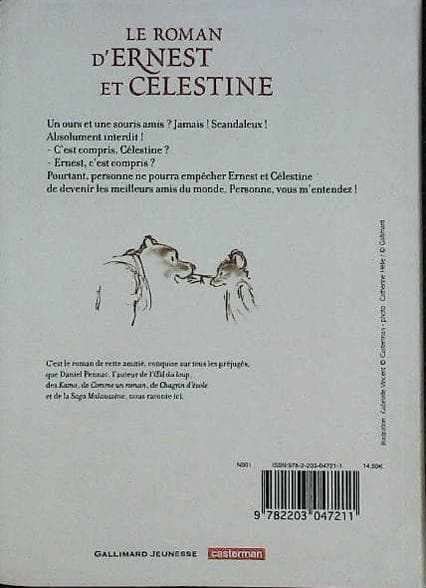 Le roman d'Ernest et Célestine : livres pas cher d'occasion, de seconde main de l'association Lire et Créer