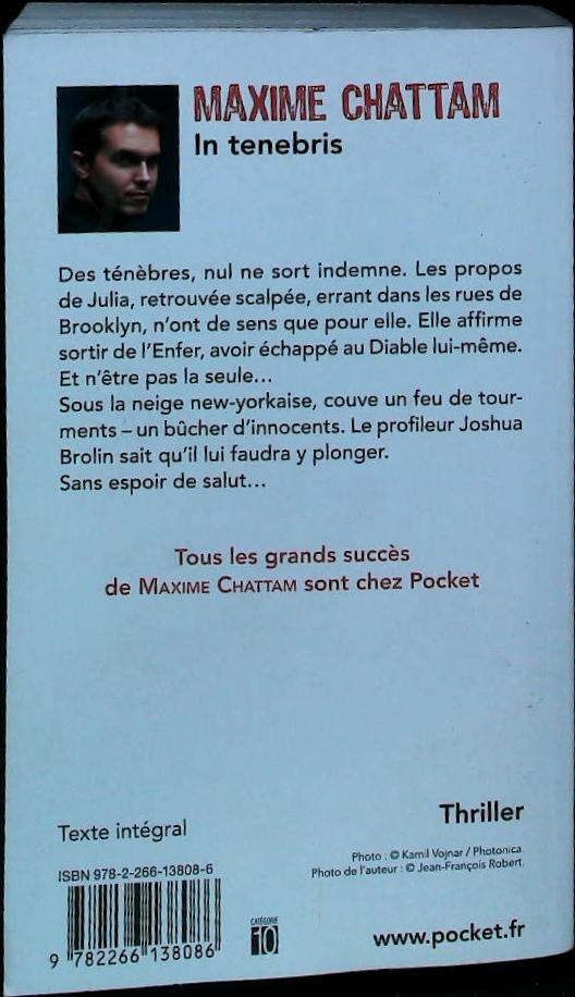 In tenebris : livres pas cher d'occasion, de seconde main de l'association Lire et Créer