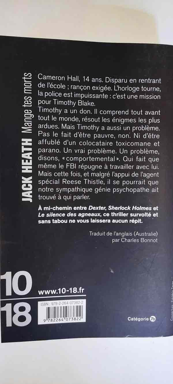 Mange tes morts : livres pas cher d'occasion, de seconde main de l'association Lire et Créer