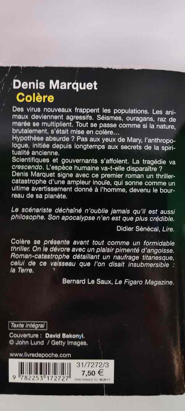 Colère : livres pas cher d'occasion, de seconde main de l'association Lire et Créer