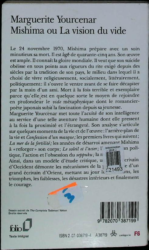 Mishima ou la vision du vide : livres pas cher d'occasion, de seconde main de l'association Lire et Créer