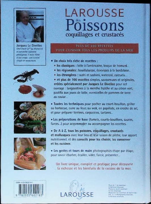 Larousse des poissons, coquillages et crustacés : livres pas cher d'occasion, de seconde main de l'association Lire et Créer