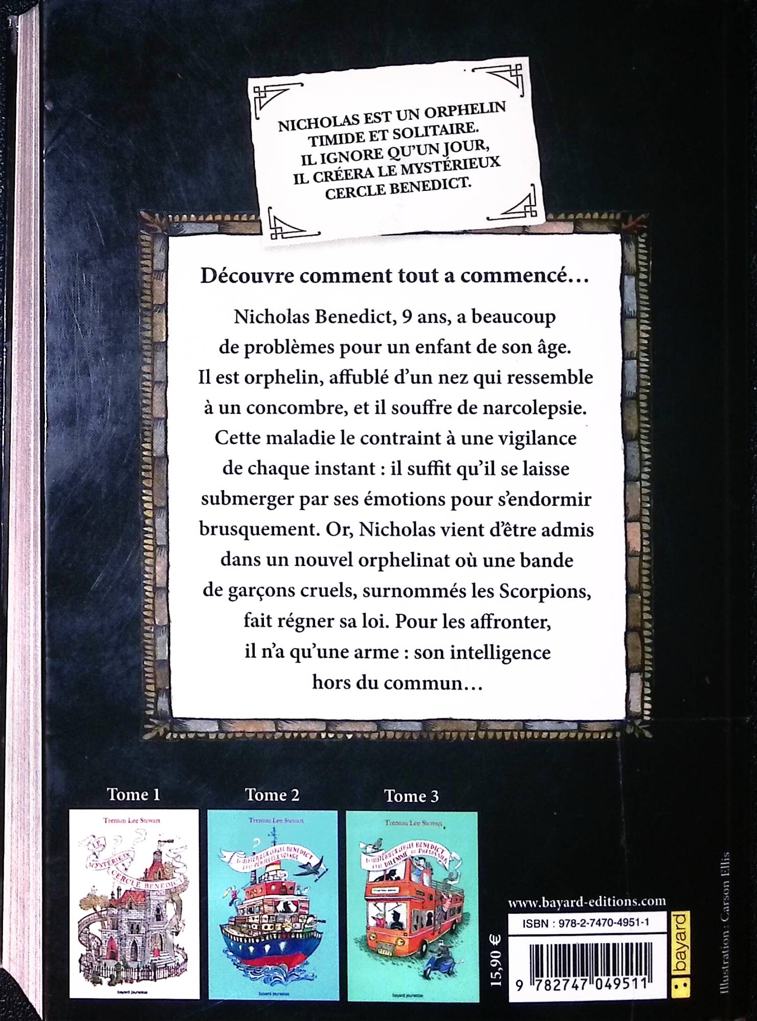 L'enfance extraordinaire de Nicholas BENEDICT : livres pas cher d'occasion, de seconde main de l'association Lire et Créer