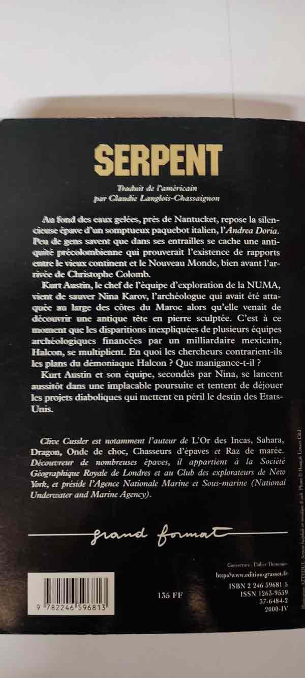 Serpent : livres pas cher d'occasion, de seconde main de l'association Lire et Créer