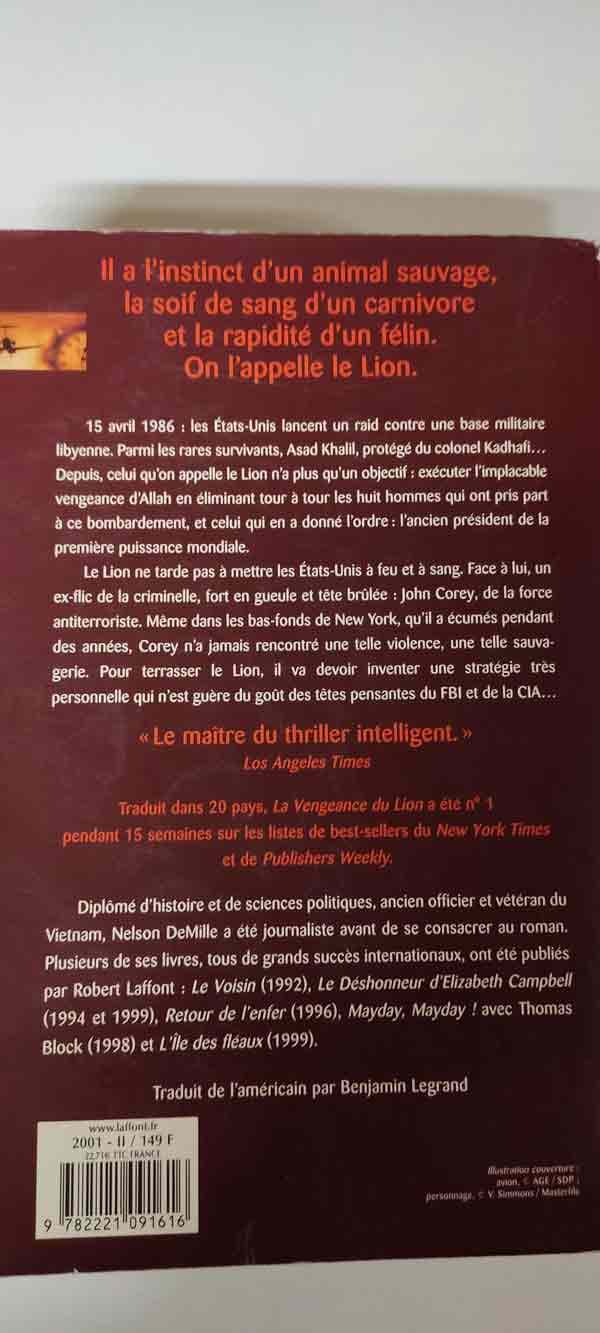 La vengeance du lion : livres pas cher d'occasion, de seconde main de l'association Lire et Créer