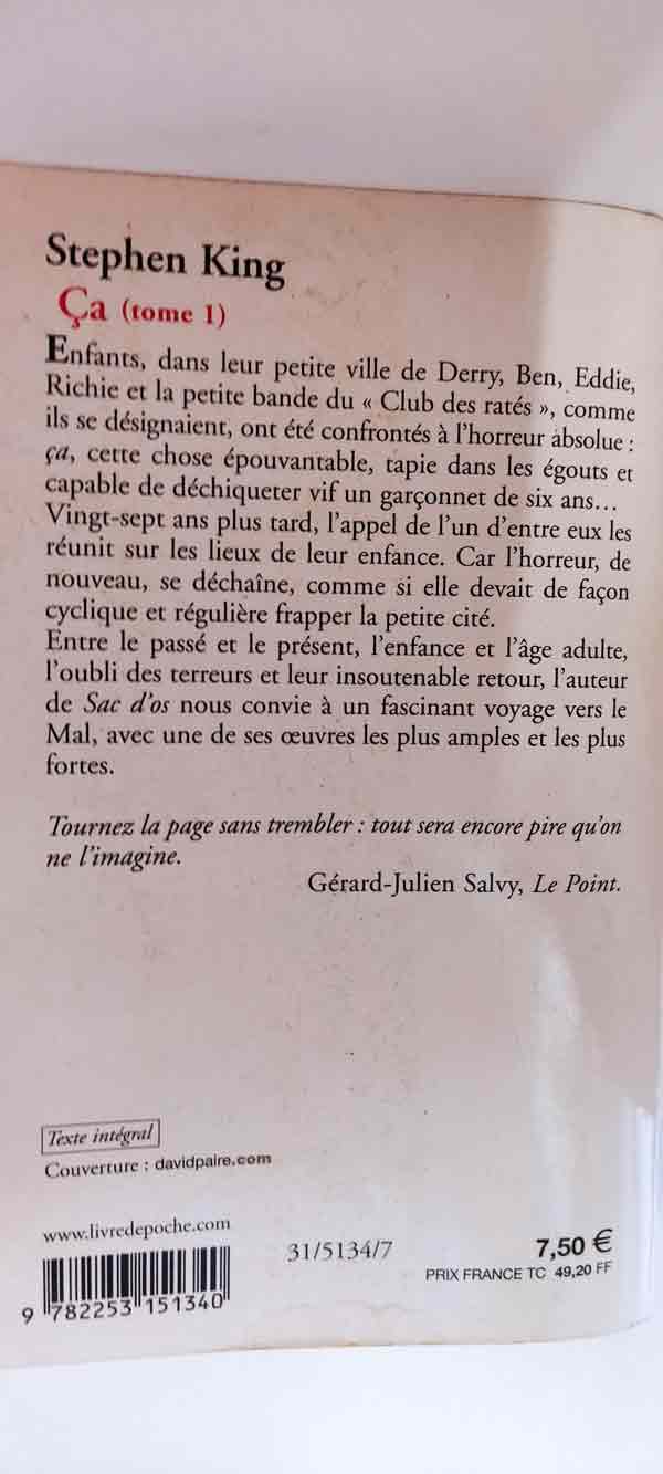 Ça T1 : livres pas cher d'occasion, de seconde main de l'association Lire et Créer