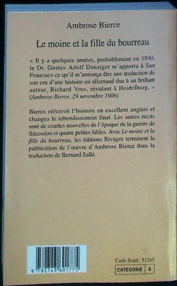 Le moine et la fille du bourreau : livres pas cher d'occasion, de seconde main de l'association Lire et Créer