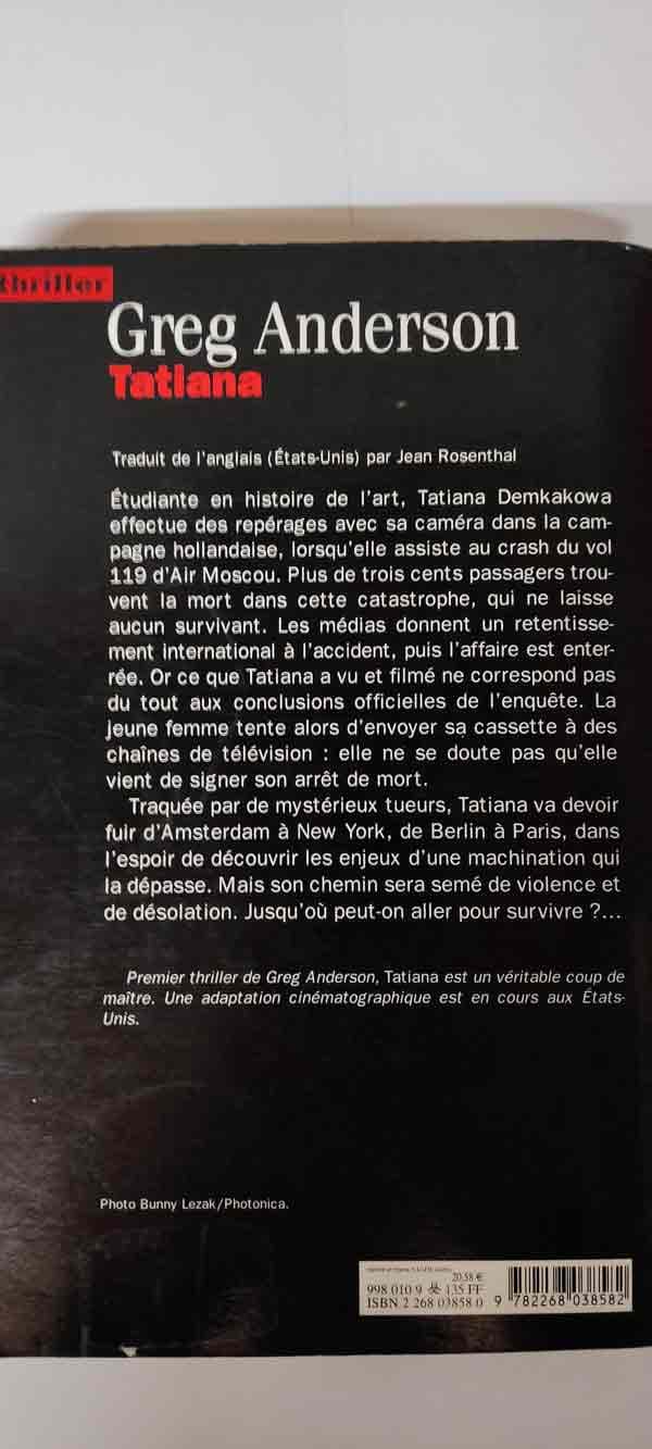 Tatiana : livres pas cher d'occasion, de seconde main de l'association Lire et Créer