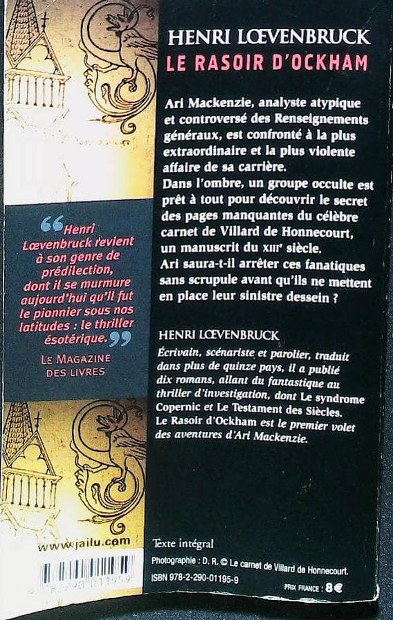 Le rasoir d'ockham : livres pas cher d'occasion, de seconde main de l'association Lire et Créer