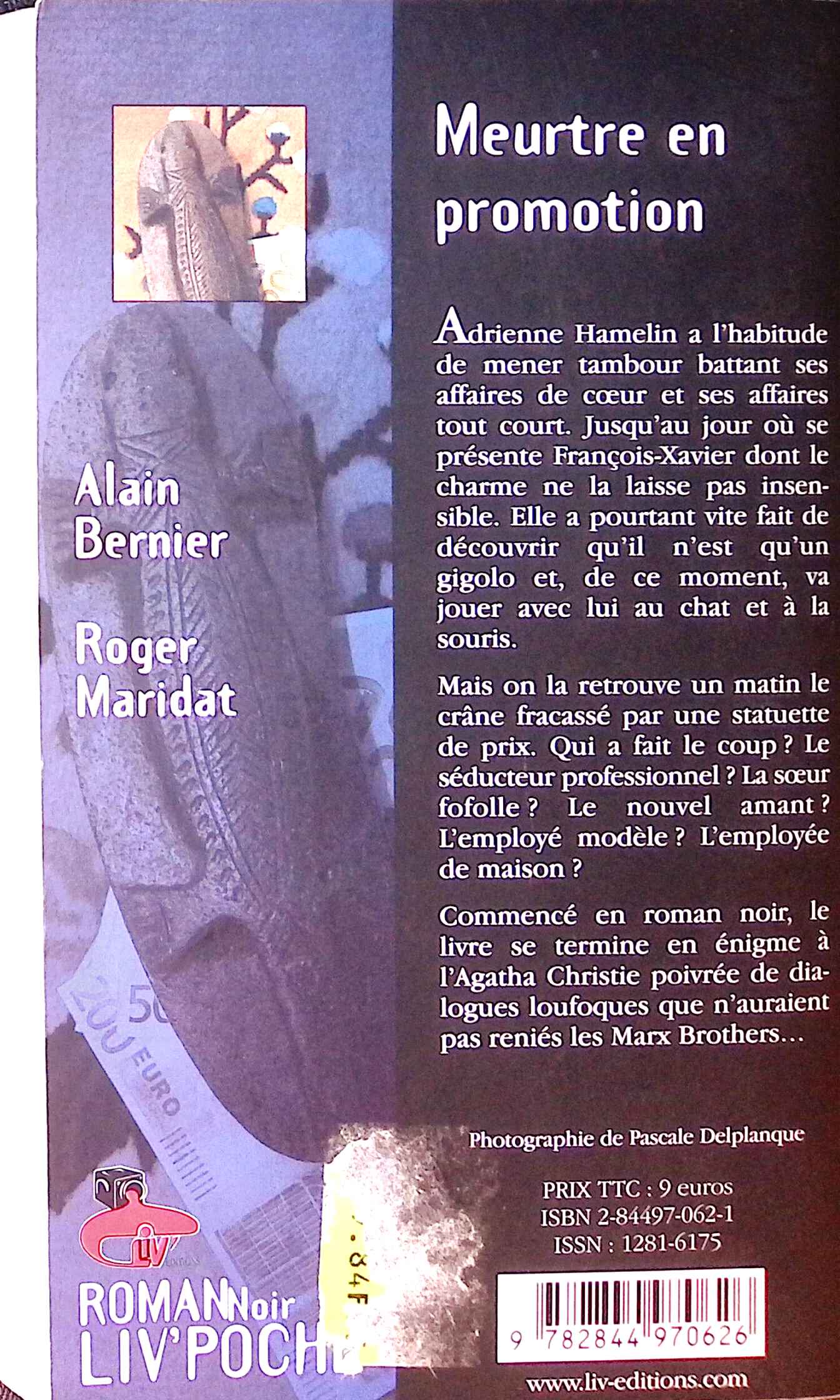 Meurtre en promotion : livres pas cher d'occasion, de seconde main de l'association Lire et Créer