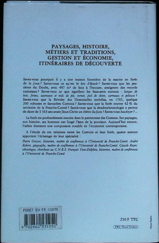 Les hommes et la forêt en Franche-Comté : livres pas cher d'occasion, de seconde main de l'association Lire et Créer