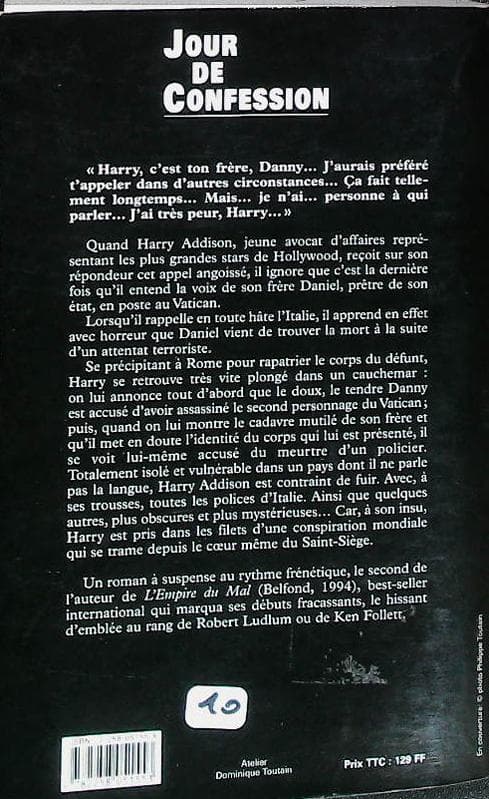 Jour de confession : livres pas cher d'occasion, de seconde main de l'association Lire et Créer