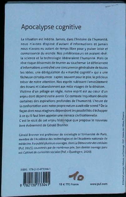 Apocalypse cognitive : livres pas cher d'occasion, de seconde main de l'association Lire et Créer