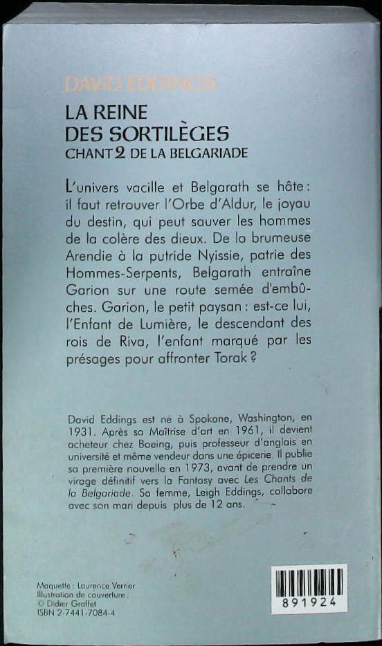 CHANT 2 DE LA BELGARIADE:La Reine des sortilèges : livres pas cher d'occasion, de seconde main de l'association Lire et Créer