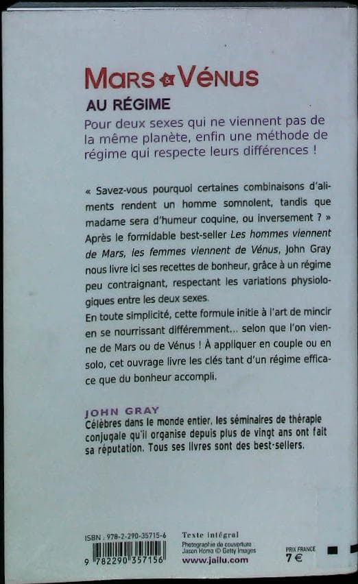 Mars et vénus au régime: pour deux sexes qui ne viennent pas de la même planète, enfin une méthode de régime qui respecte leurs différences ! : livres pas cher d'occasion, de seconde main de l'association Lire et Créer