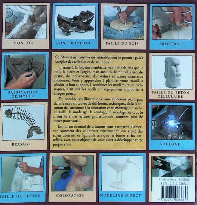 Manuel de sculpture. techniques et création : livres pas cher d'occasion, de seconde main de l'association Lire et Créer