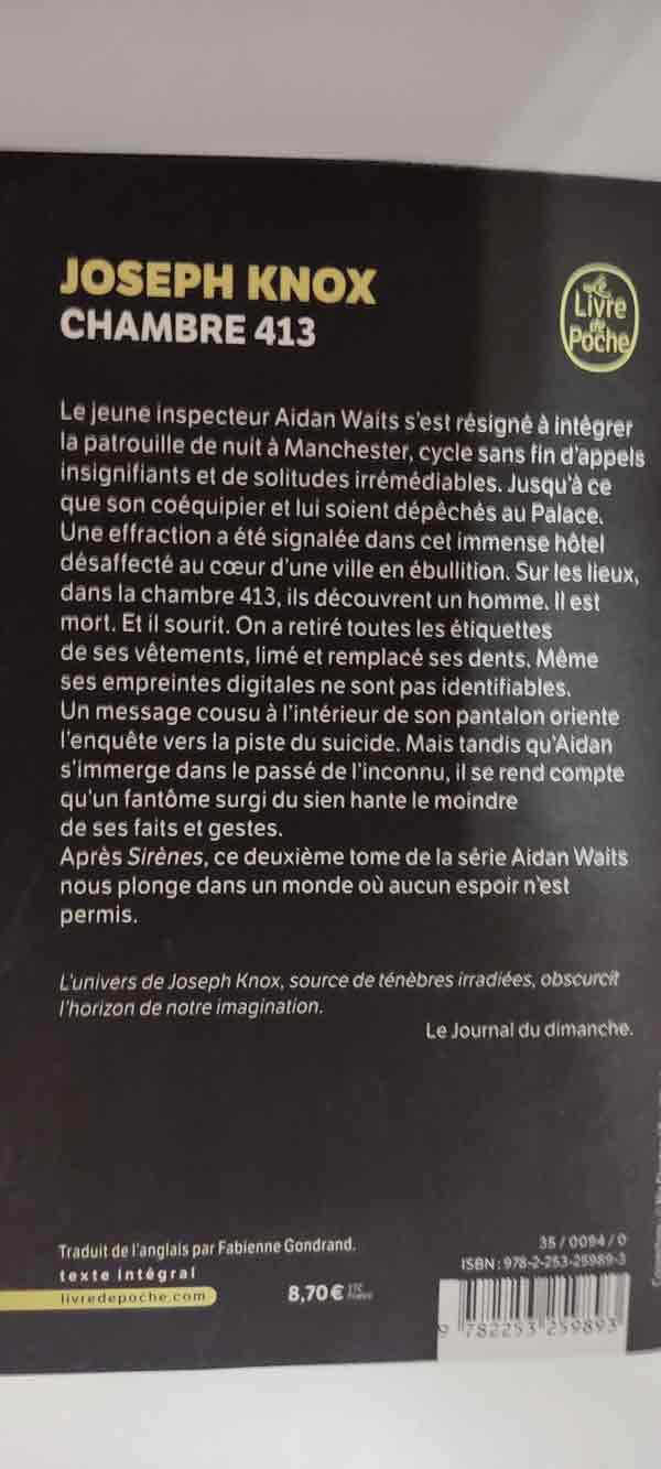 Chambre 413 : livres pas cher d'occasion, de seconde main de l'association Lire et Créer