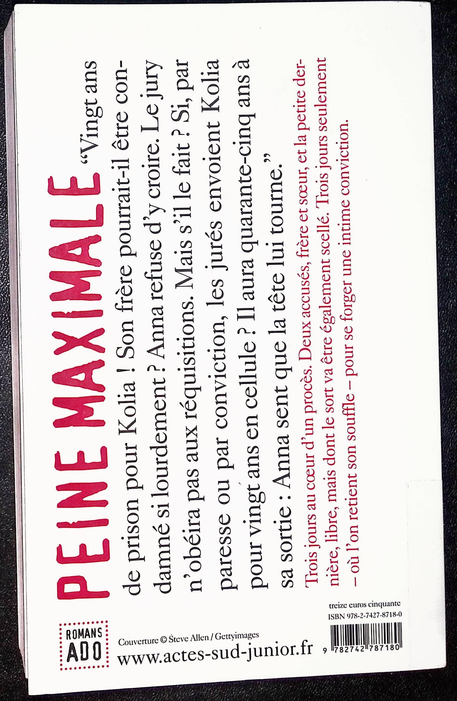 Peine maximale : livres pas cher d'occasion, de seconde main de l'association Lire et Créer