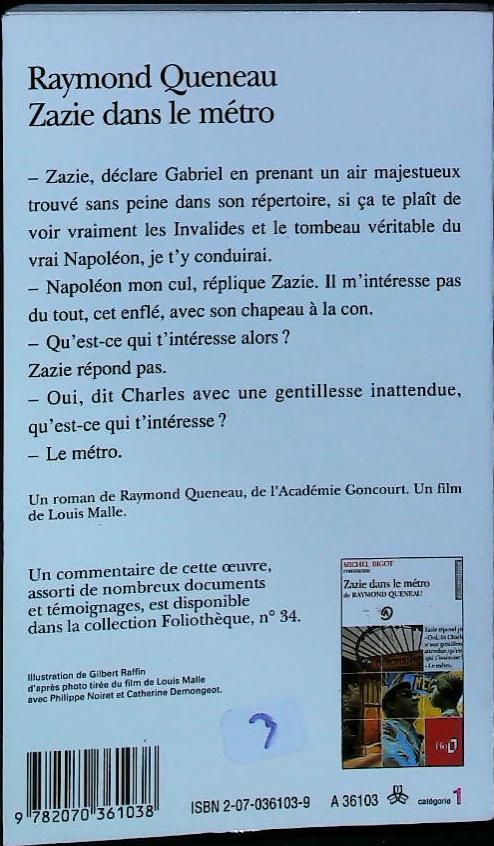 Zazie dans le métro : livres pas cher d'occasion, de seconde main de l'association Lire et Créer